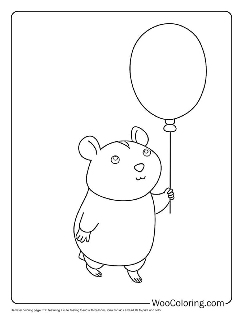 100  Hamster coloring pages  Free PDF To Print  - 83