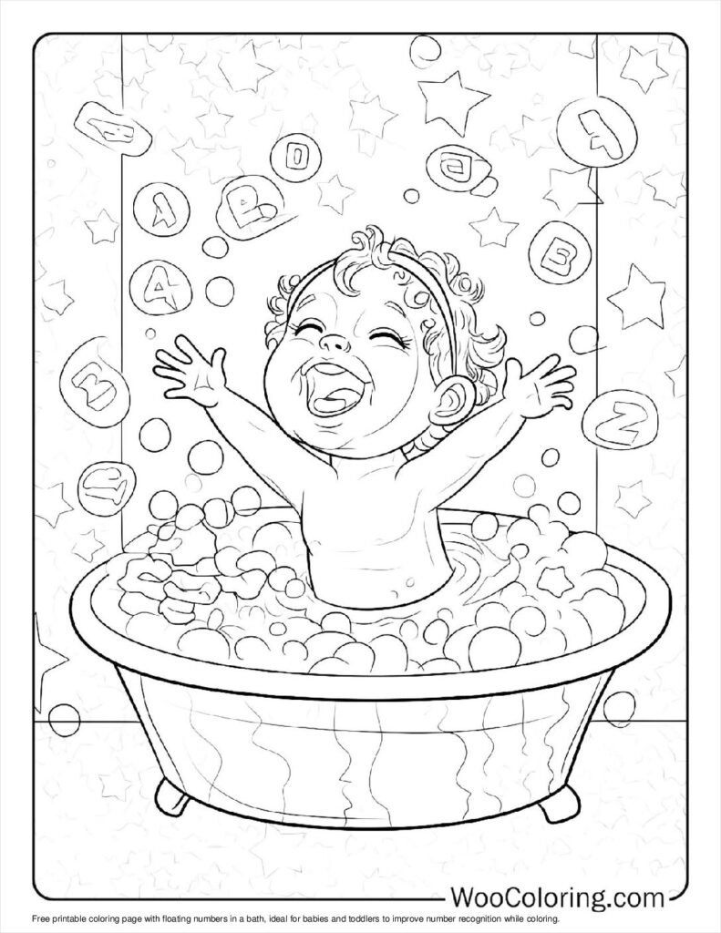 100  Baby coloring pages  Free PDF To Print  - 88