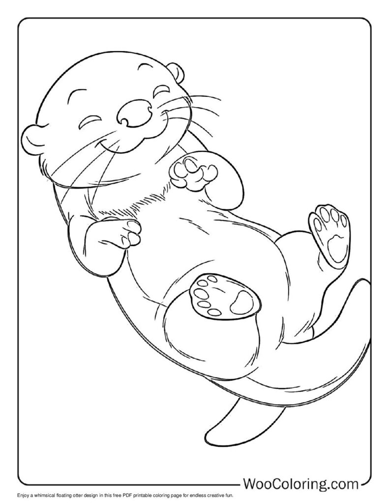 100  Otter coloring pages  Free PDF To Print  - 52
