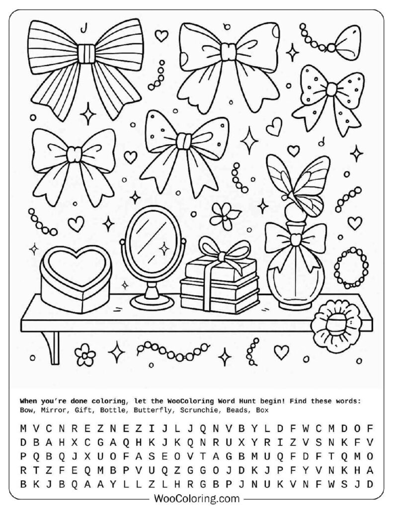 Floating Preppy Bows and Butterfly in a Chic Design
