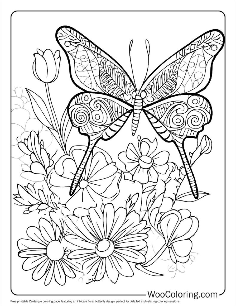 100  Zentangle coloring pages  Free PDF To Print  - 70