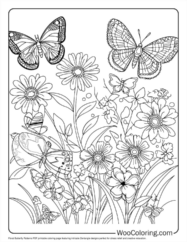 100  Zentangle coloring pages  Free PDF To Print  - 54
