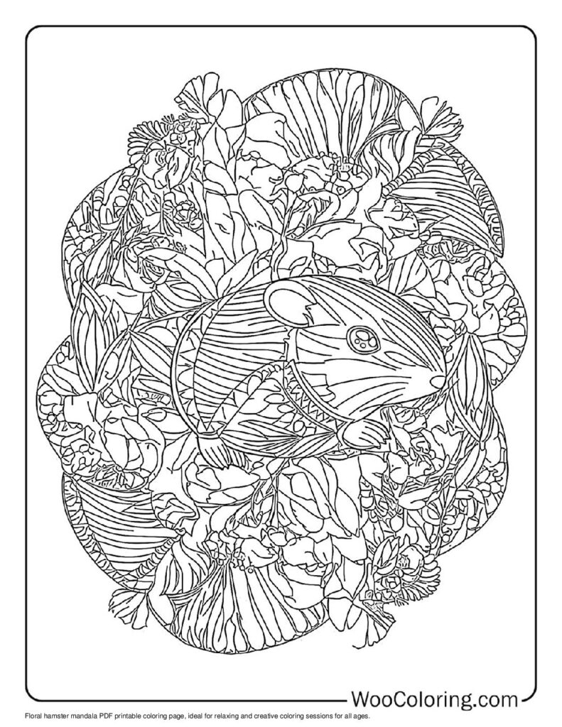 100  Hamster coloring pages  Free PDF To Print  - 45