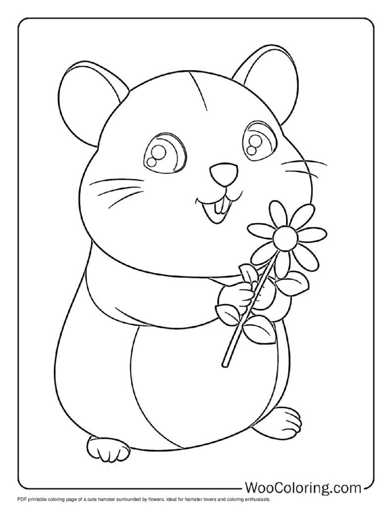 100  Hamster coloring pages  Free PDF To Print  - 50