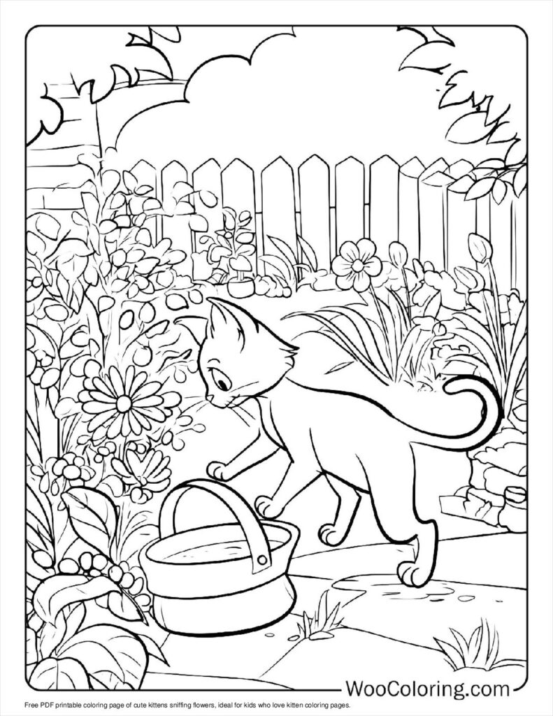 100  Kitten coloring pages  Free PDF To Print  - 62