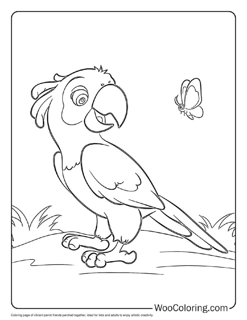 100  Parrot coloring pages  Free PDF To Print  - 47