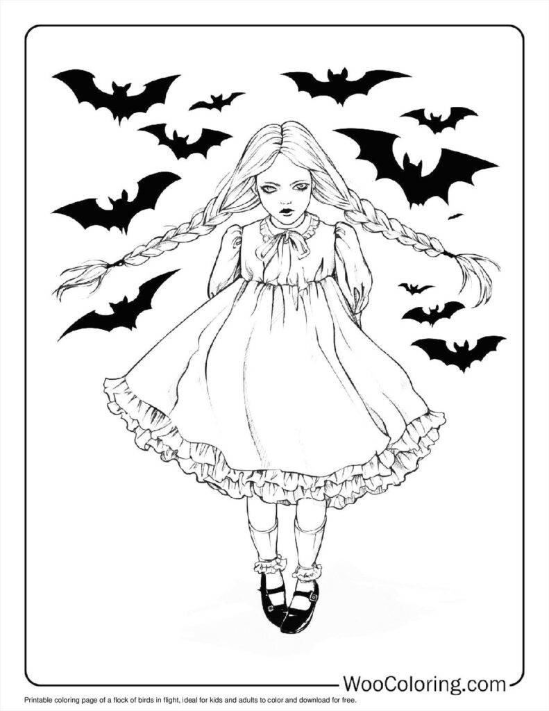 Flying Companions Coloring Page