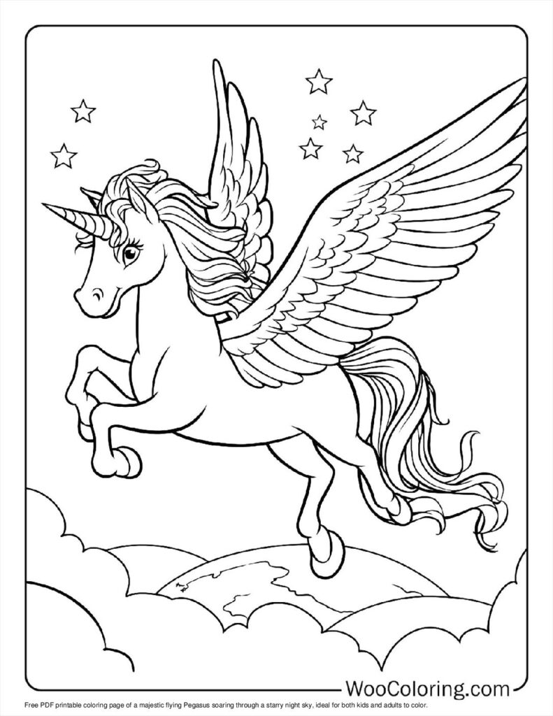 100  Pegasus coloring pages  Free PDF To Print  - 83