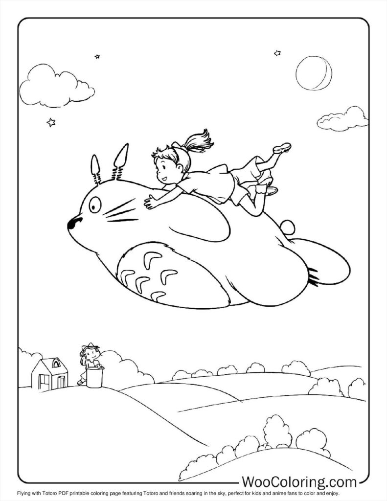 100  Totoro coloring pages  Free PDF To Print  - 81