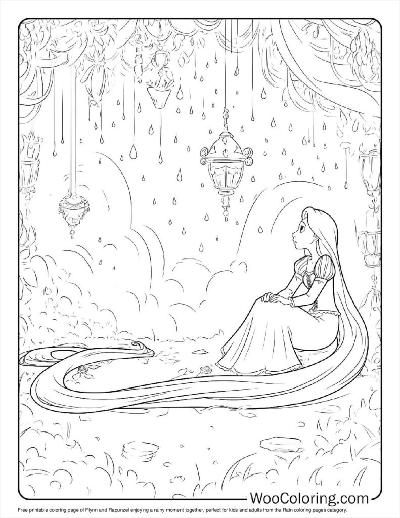 100  Rain coloring pages  Free PDF To Print  - 36
