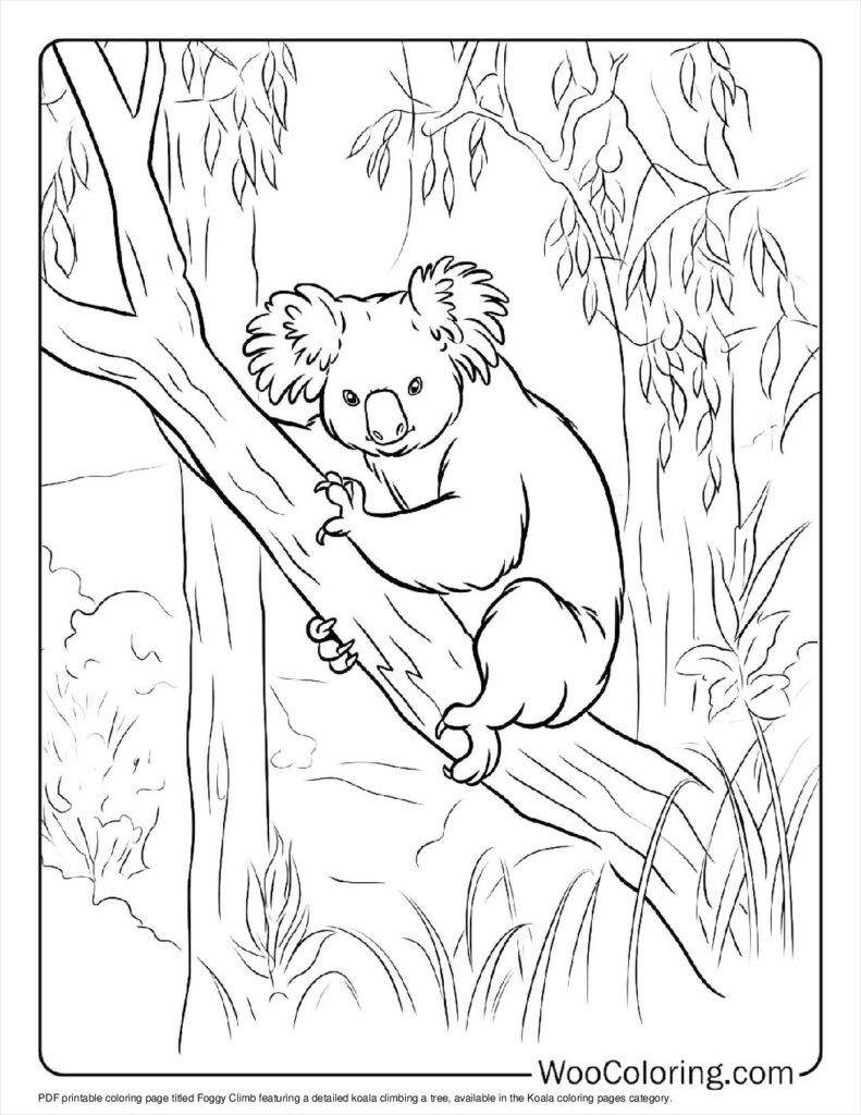 100  Koala coloring pages  Free PDF To Print  - 90