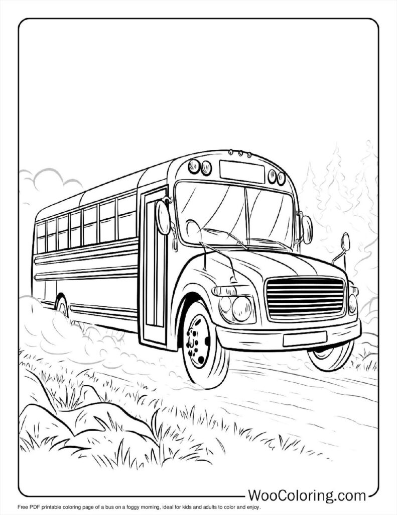 100  School Bus coloring pages  Free PDF To Print  - 31