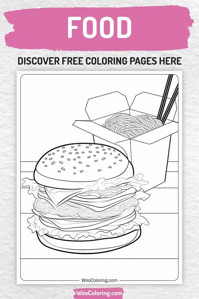 Food coloring pages designs for girls