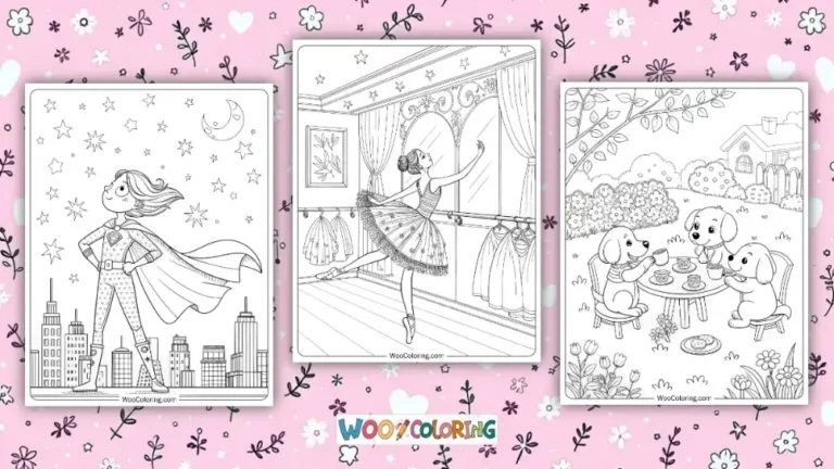 Coloring pages for girls Design Image