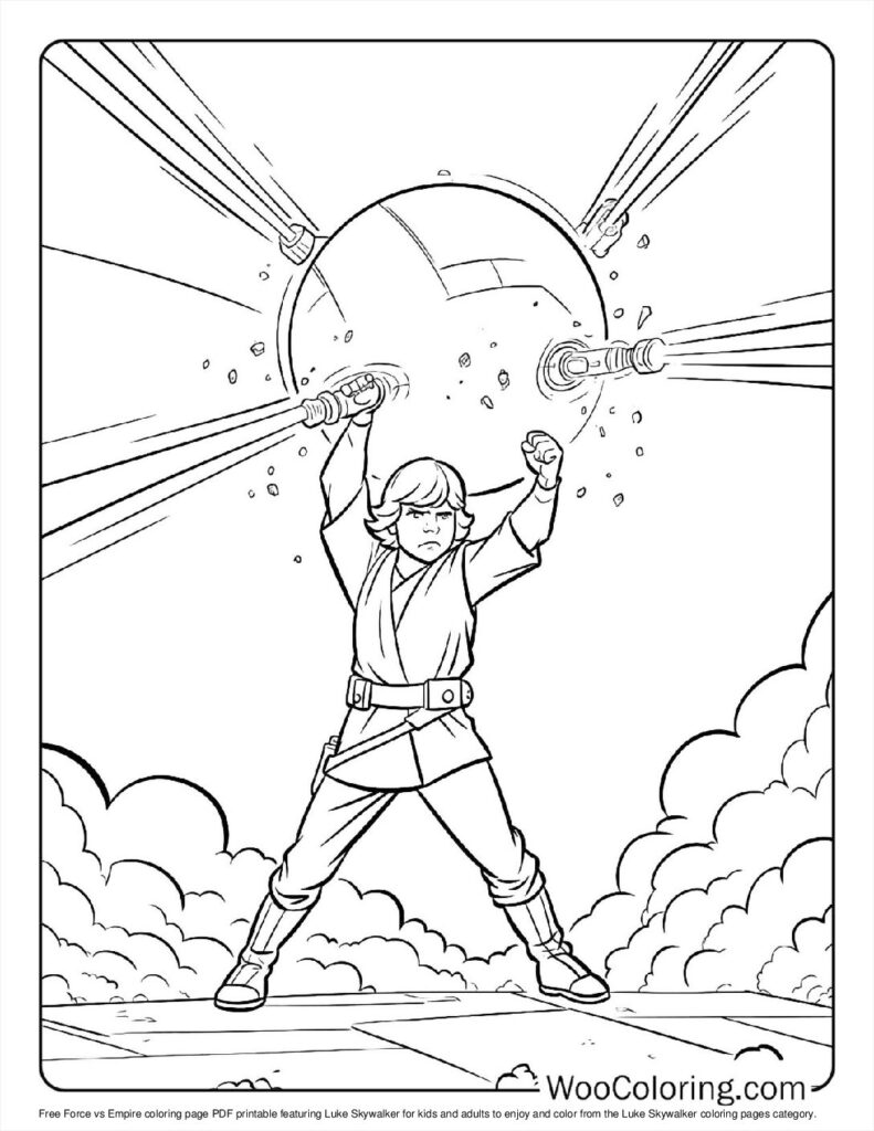 100  Luke Skywalker coloring pages  Free PDF To Print  - 78