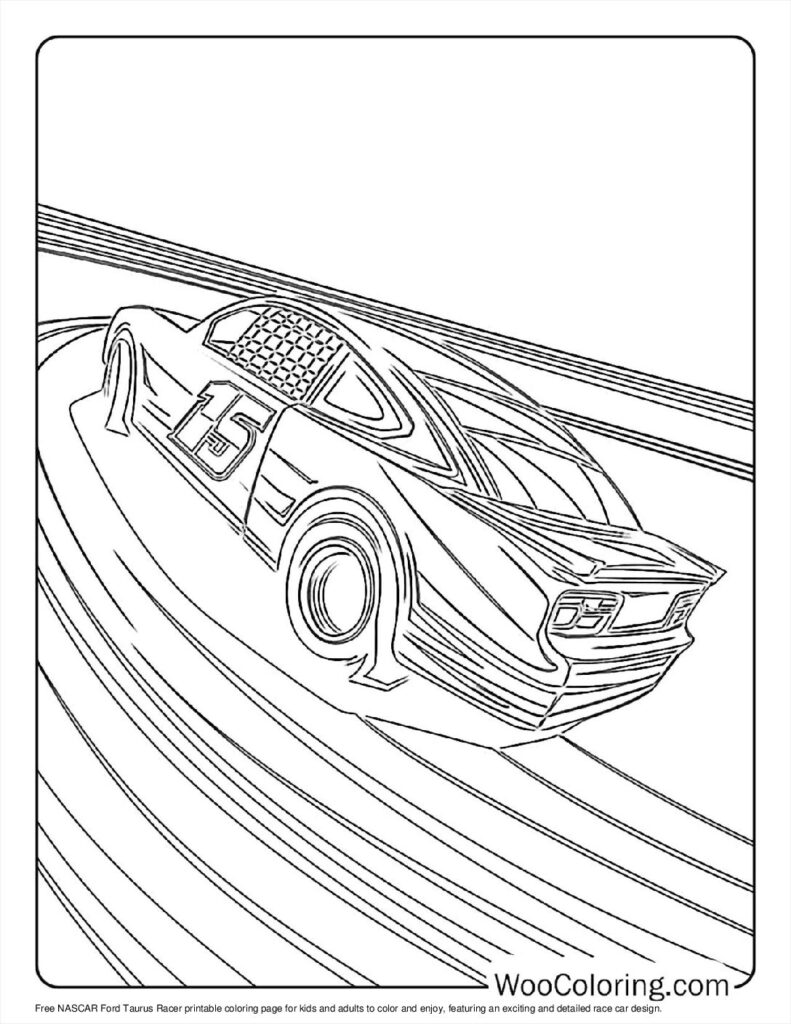 100  NASCAR coloring pages  Free PDF To Print  - 9