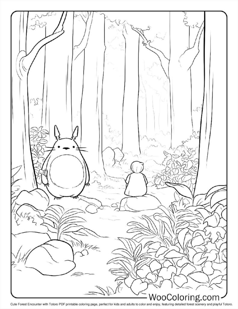 100  Totoro coloring pages  Free PDF To Print  - 79