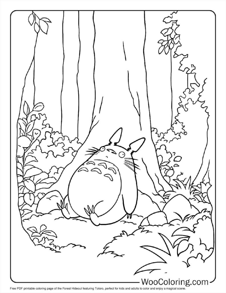 100  Totoro coloring pages  Free PDF To Print  - 14