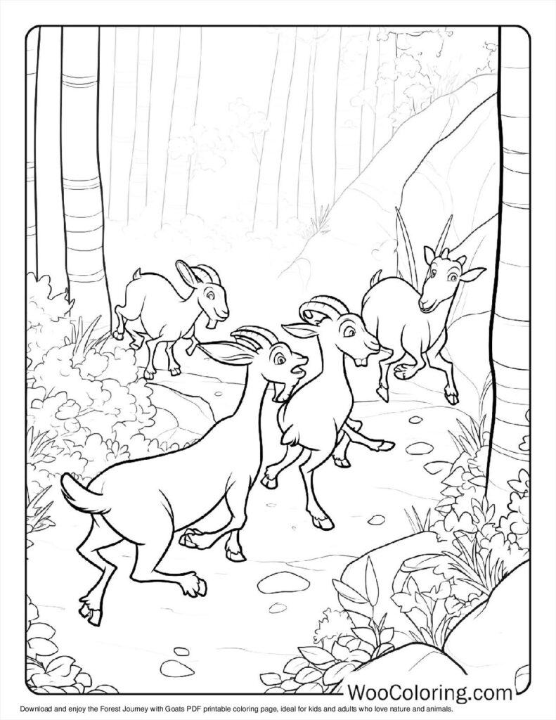 100  Goat coloring pages  Free PDF To Print  - 44