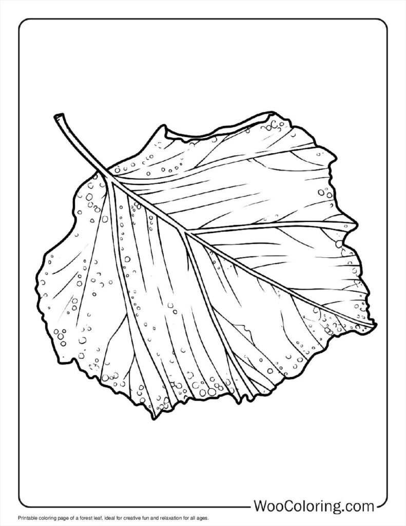 100  Leaf coloring pages  Free PDF To Print  - 63