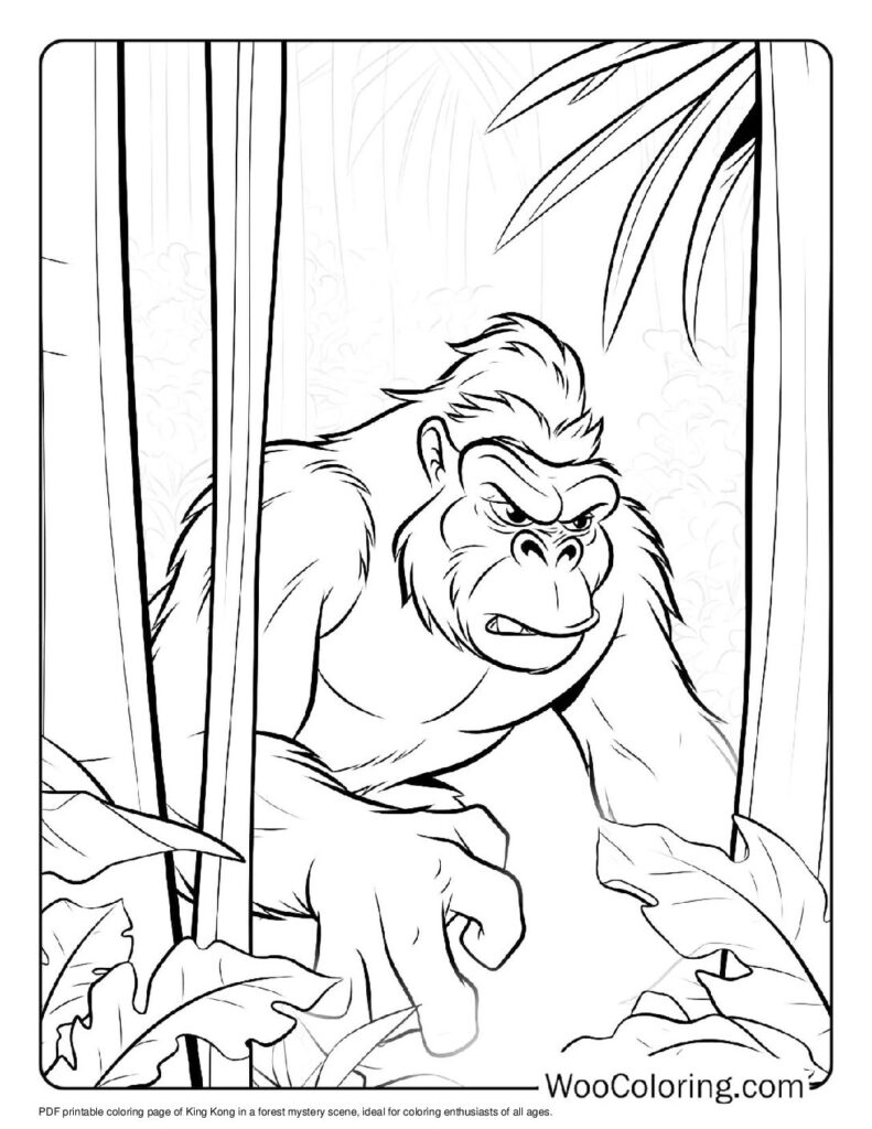 100  King Kong coloring pages  Free PDF To Print  - 85