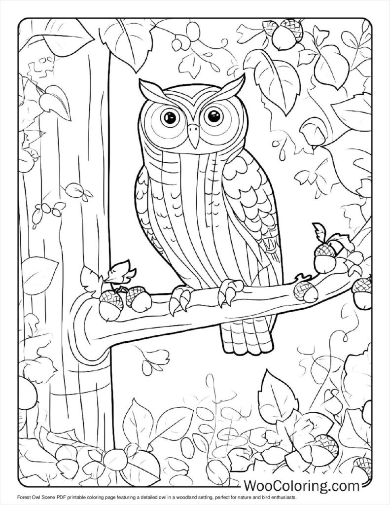 100  Owl coloring pages  Free PDF To Print  - 65