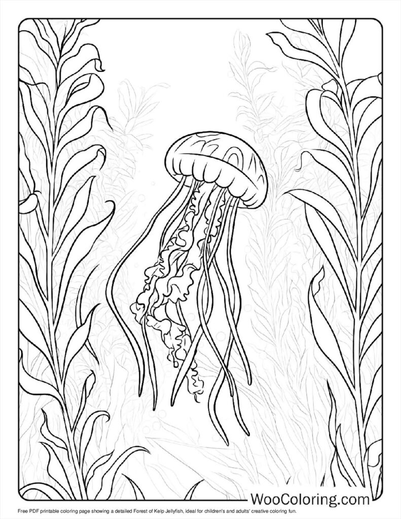 100  Jellyfish coloring pages  Free PDF To Print  - 83