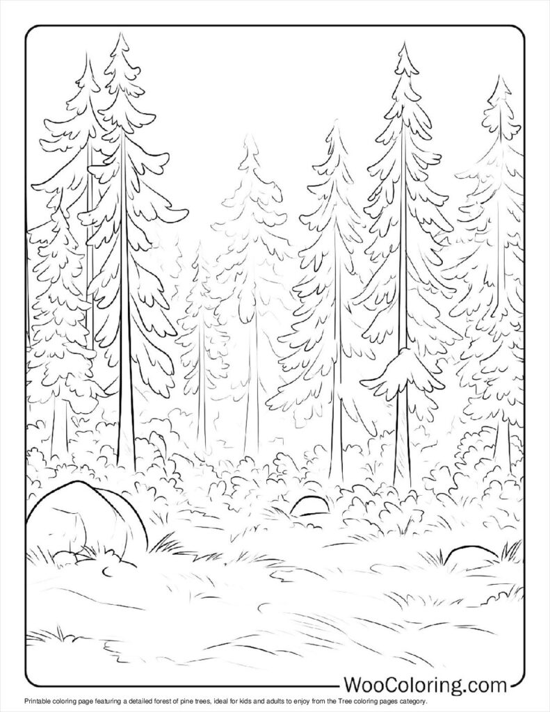 100  Tree coloring pages  Free PDF To Print  - 19