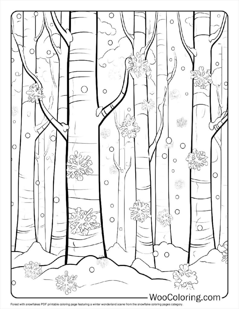 100  Snowflake coloring pages  Free PDF To Print  - 37