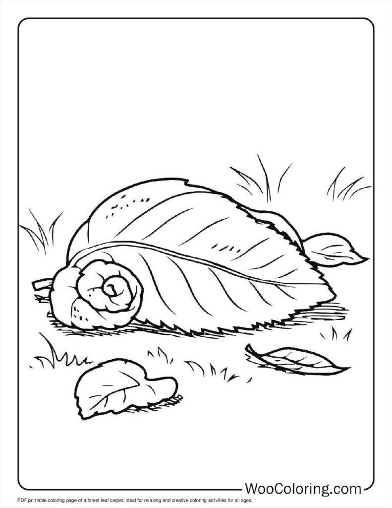 100  Leaf coloring pages  Free PDF To Print  - 47