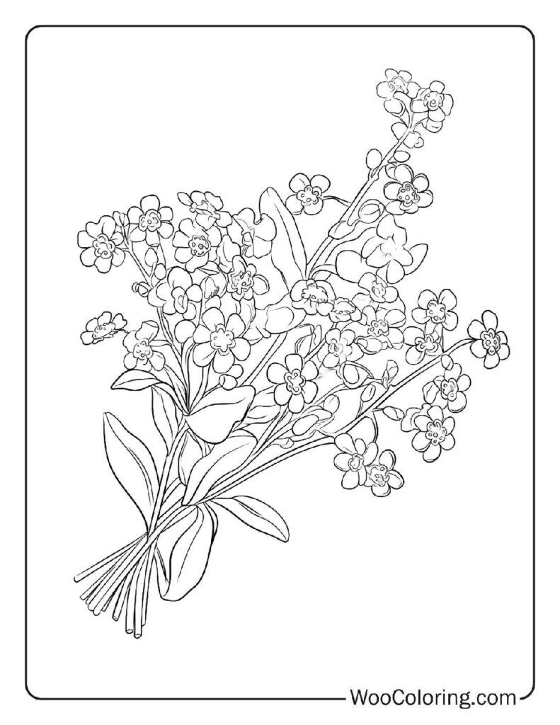 100 Flower coloring pages Free PDF To Print - 65
