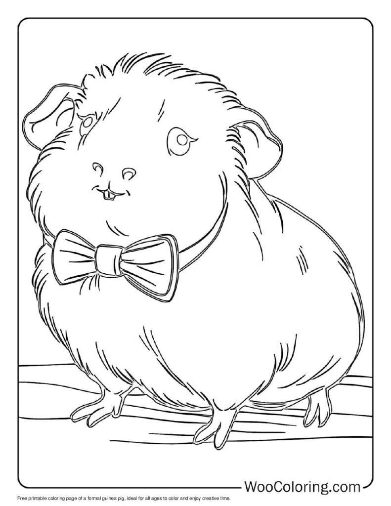 100 Guinea Pig coloring pages Free PDF To Print - 34