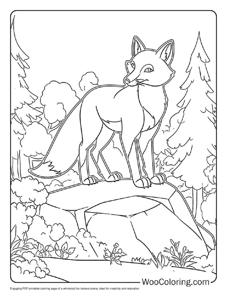 100  Fox coloring pages  Free PDF To Print  - 94