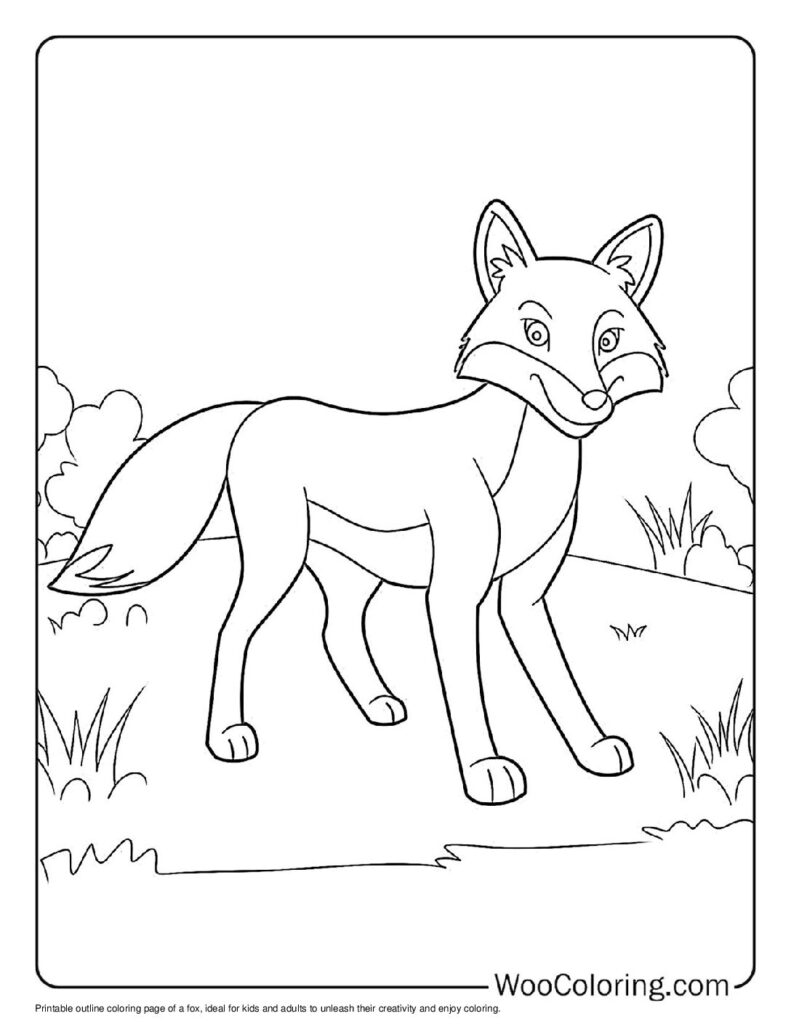 100  Fox coloring pages  Free PDF To Print  - 7