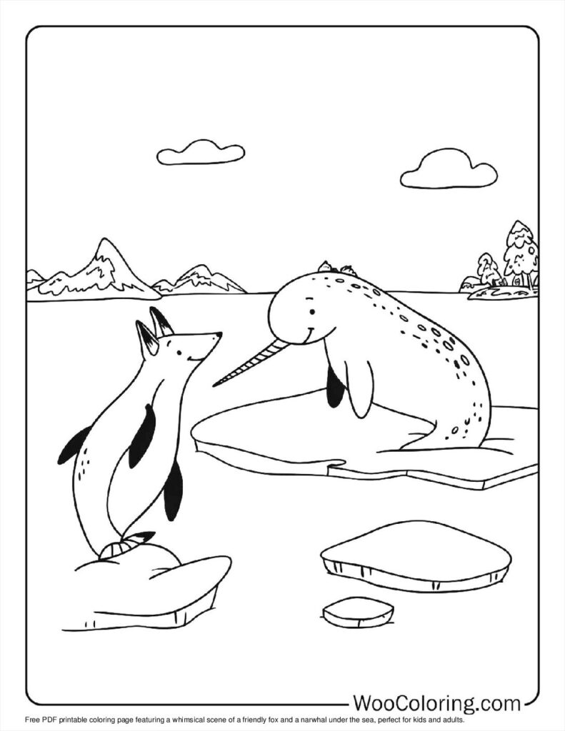 100  Narwhal coloring pages  Free PDF To Print  - 48