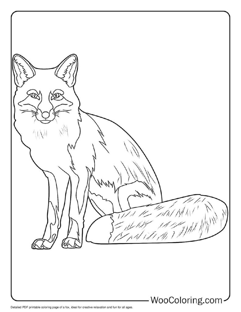 100  Fox coloring pages  Free PDF To Print  - 55