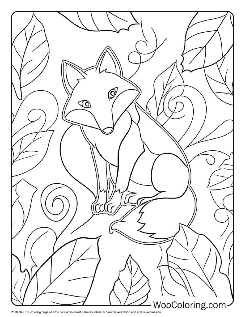 100  Fox coloring pages  Free PDF To Print  - 8