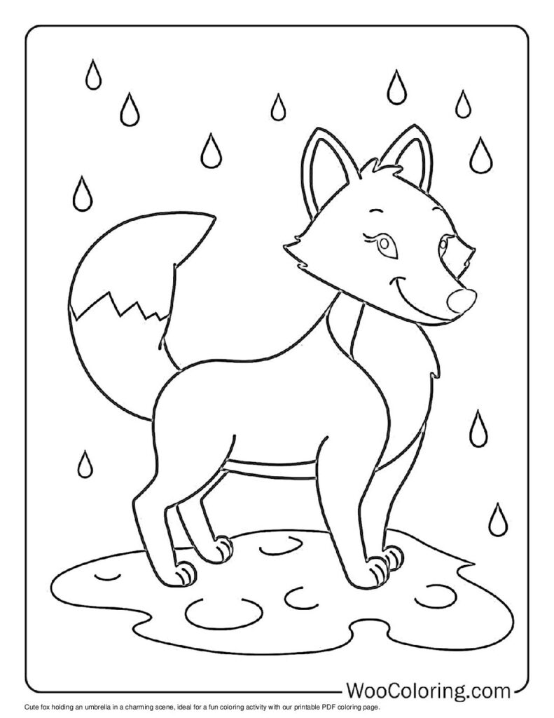 100  Fox coloring pages  Free PDF To Print  - 9