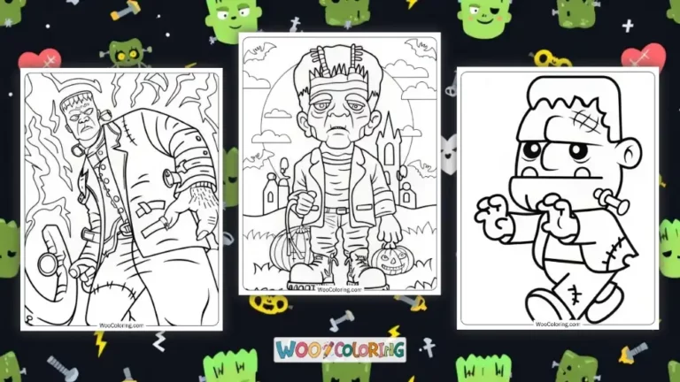 100  Frankenstein coloring pages  Free PDF To Print  - 18