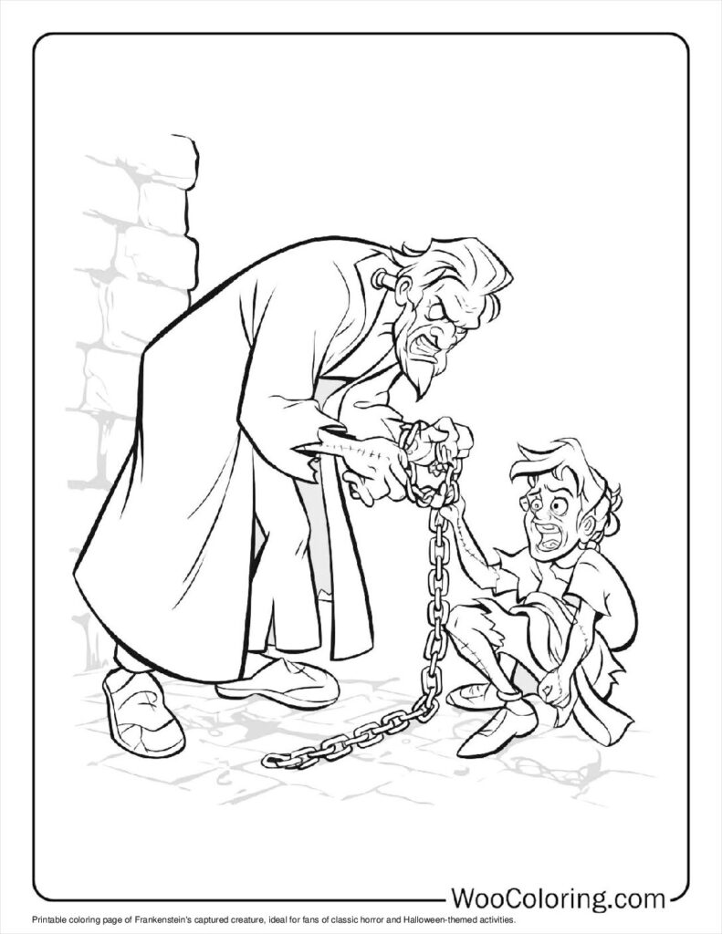 100  Frankenstein coloring pages  Free PDF To Print  - 21