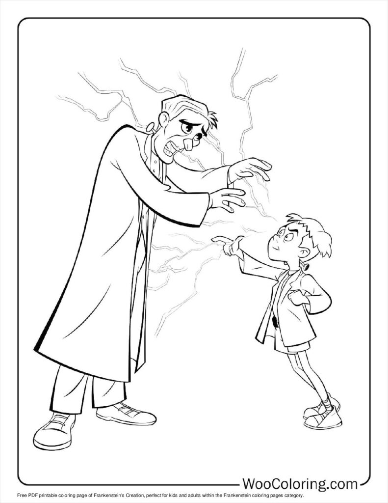 100  Frankenstein coloring pages  Free PDF To Print  - 35