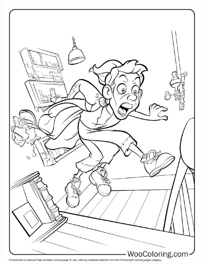 100  Frankenstein coloring pages  Free PDF To Print  - 87