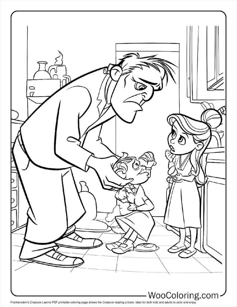 100  Frankenstein coloring pages  Free PDF To Print  - 75
