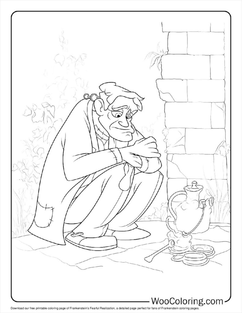100  Frankenstein coloring pages  Free PDF To Print  - 39