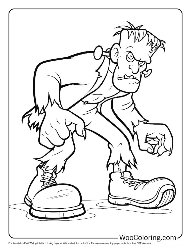 100  Frankenstein coloring pages  Free PDF To Print  - 67