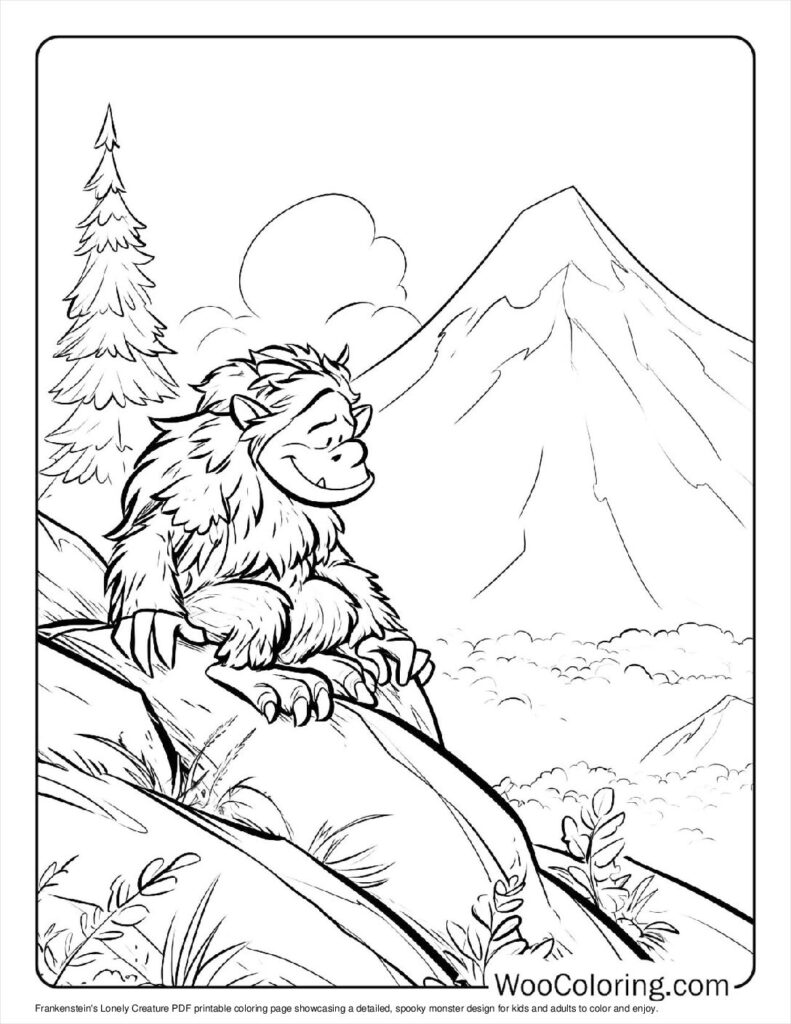 100  Frankenstein coloring pages  Free PDF To Print  - 80