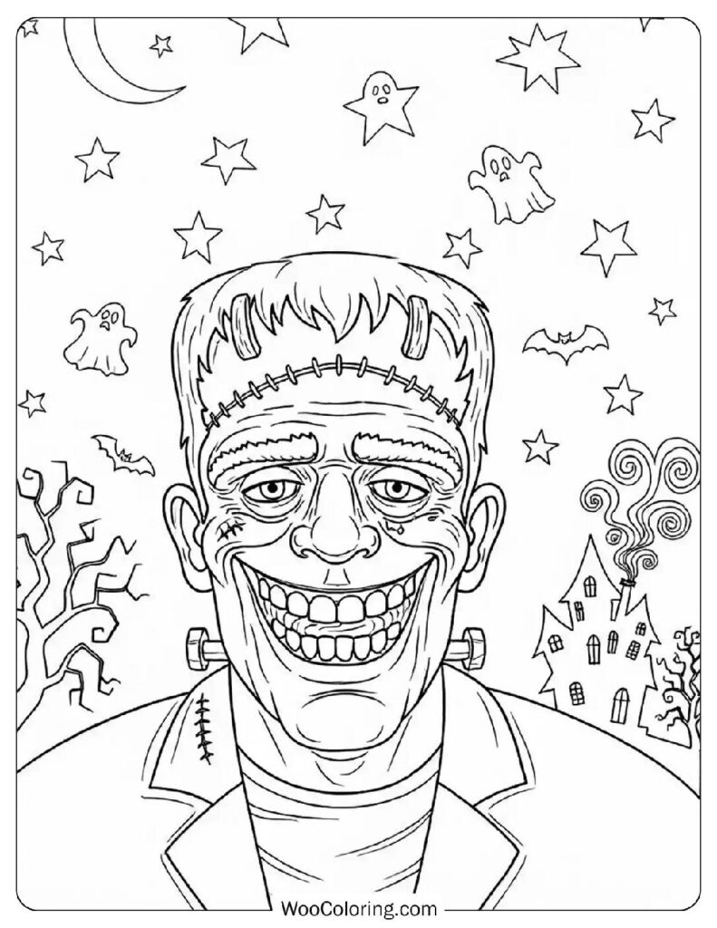 Frankenstein’s Monster coloring page
