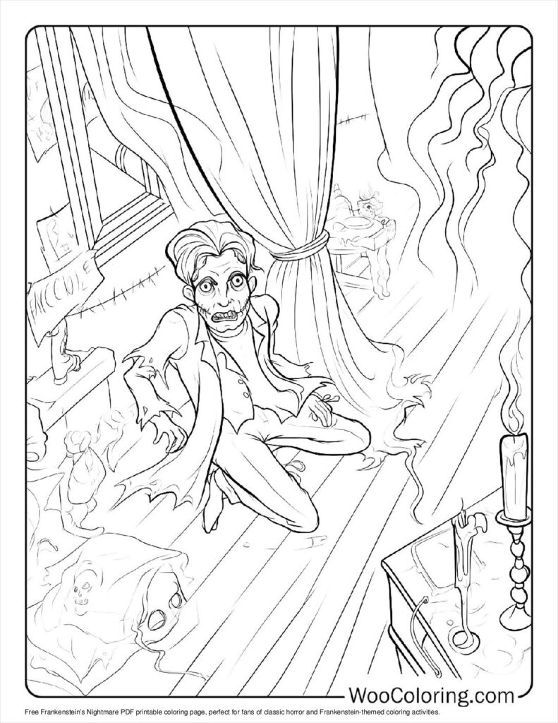 100  Frankenstein coloring pages  Free PDF To Print  - 30