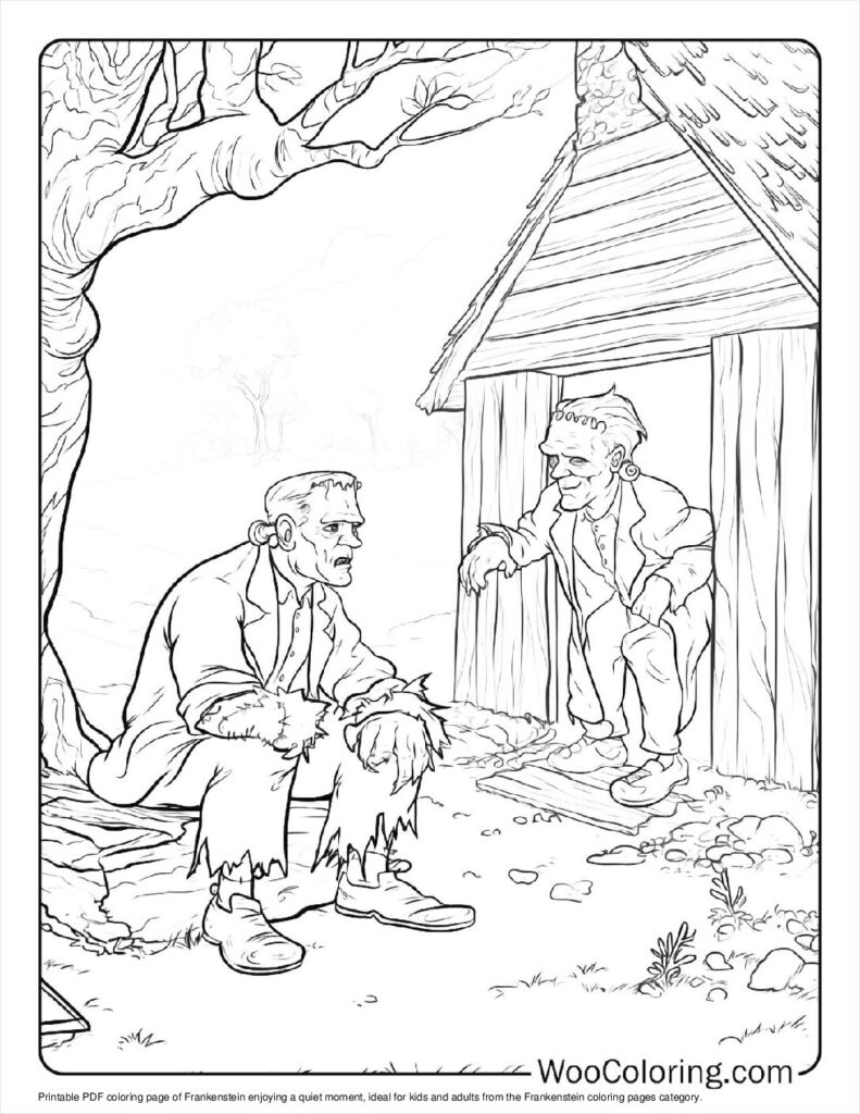 100  Frankenstein coloring pages  Free PDF To Print  - 86