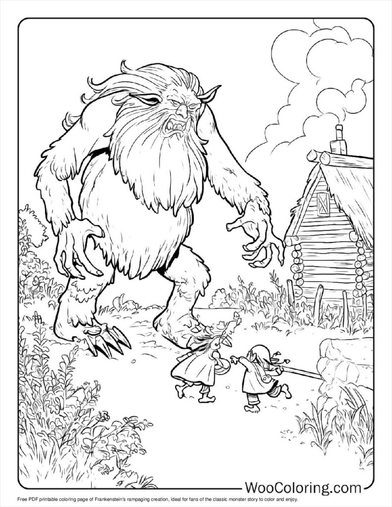 100  Frankenstein coloring pages  Free PDF To Print  - 35